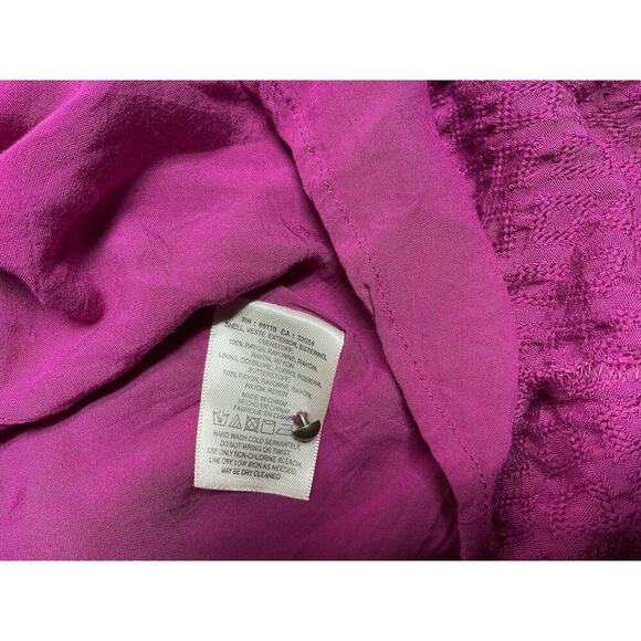 Maeve Anthropologie | Breanna Wrap Dress Maxi Midi Puff Sleeve Pink Modest Sz 4 - Picture 12 of 16